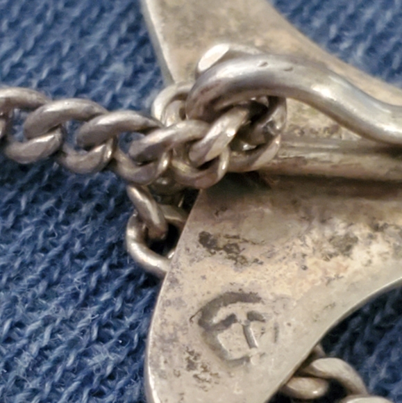 Vintage Mexican Sterling Articulated Fishbone Necklace Moveable Pre 1970's - Picture 13 of 13